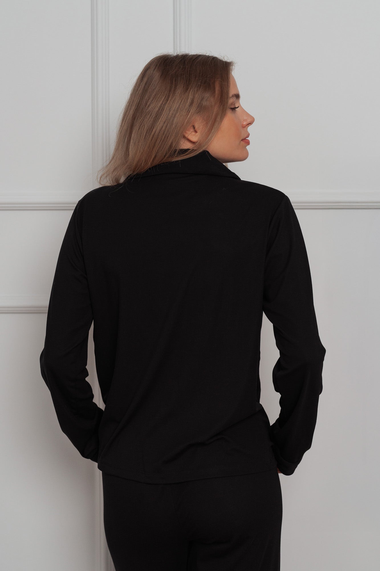 EASE PYŽAMO SOUPRAVA - BLACK (2-KUSY)