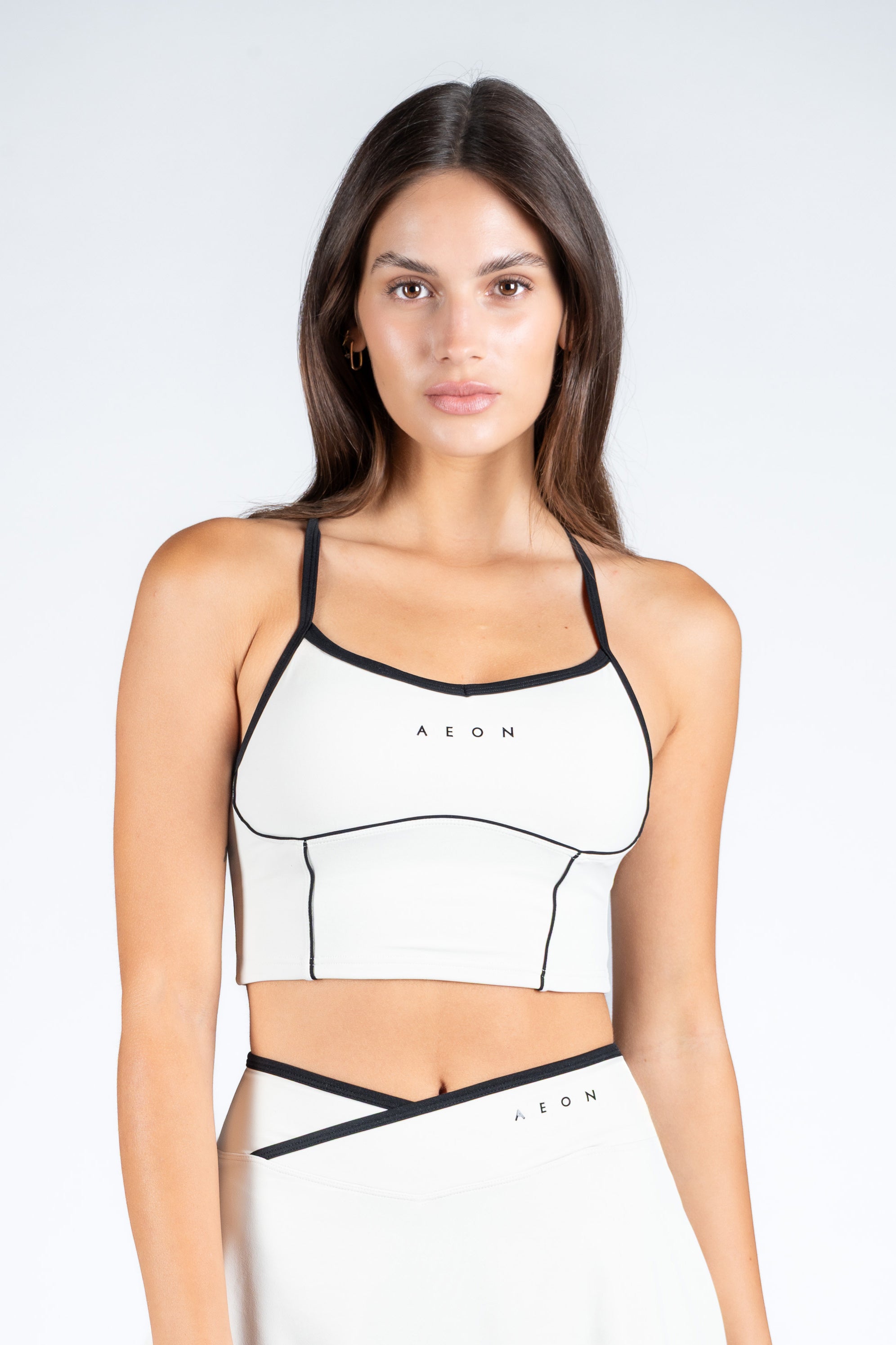 SECOND SKIN CONTRAST CROP TOP