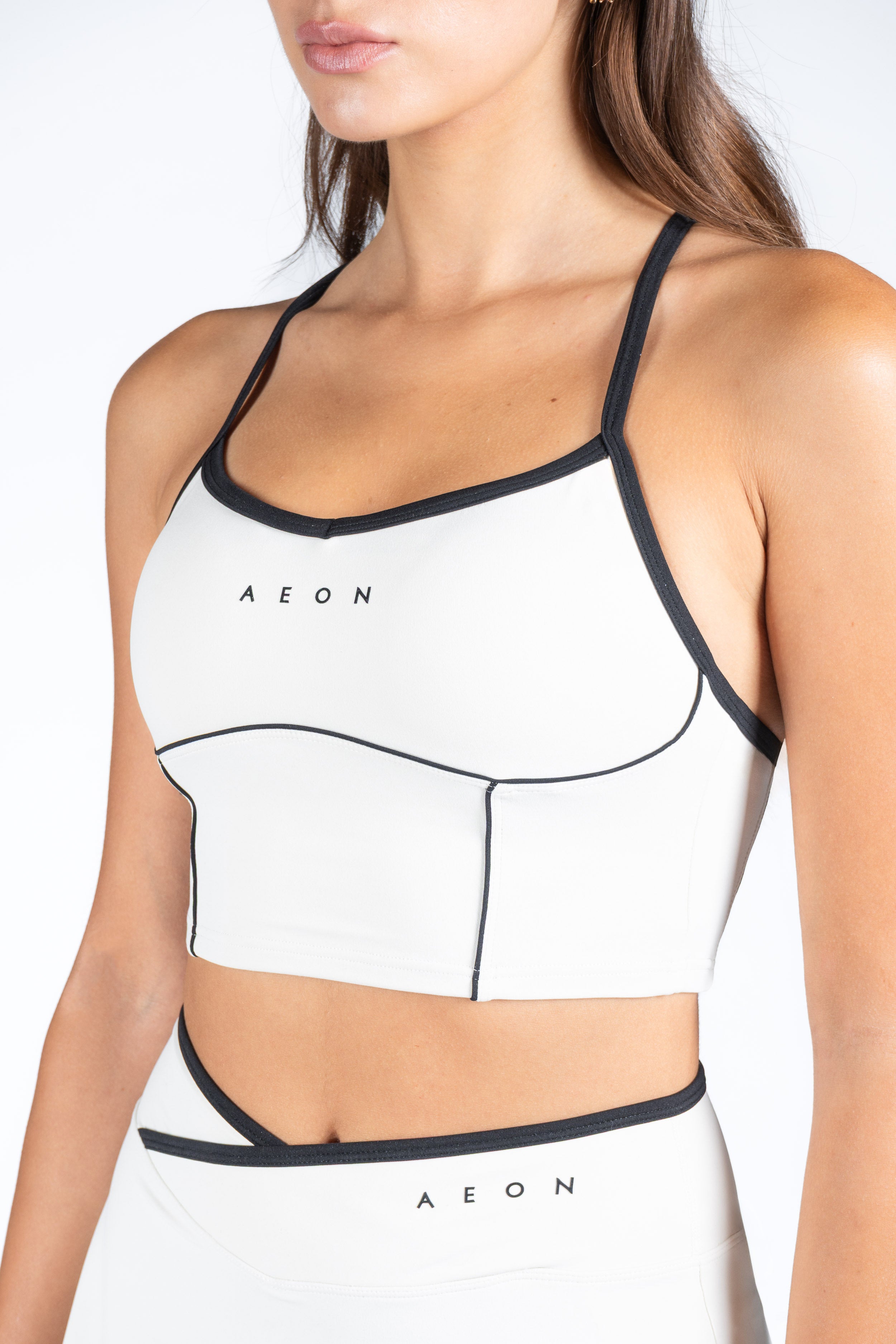 SECOND SKIN CONTRAST CROP TOP