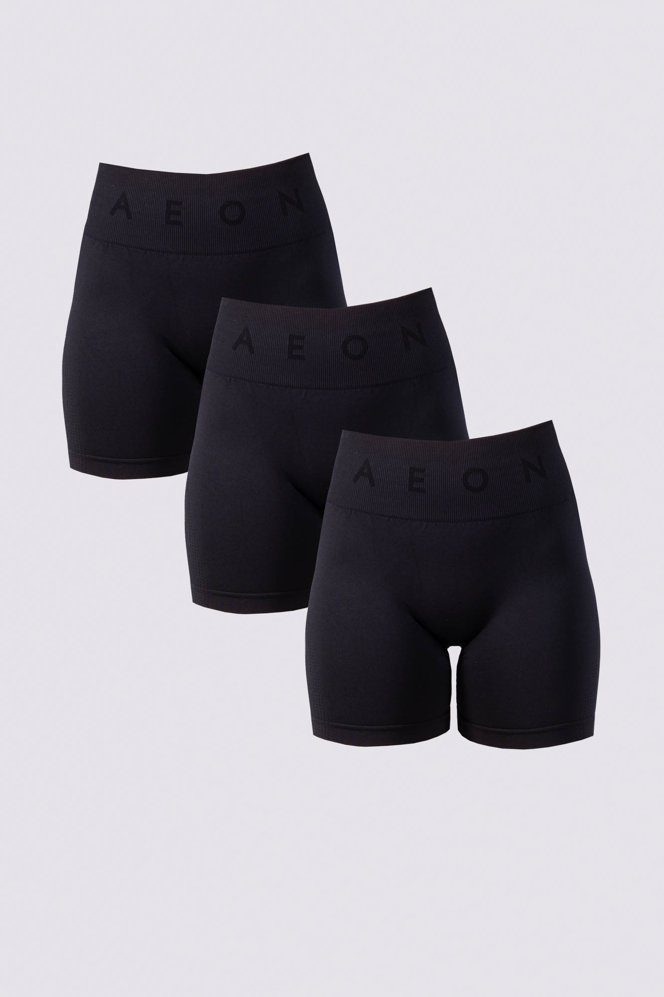 ELEVATE BEZEŠVÉ ŠORTKY SADA - BLACK (3-KUSY)