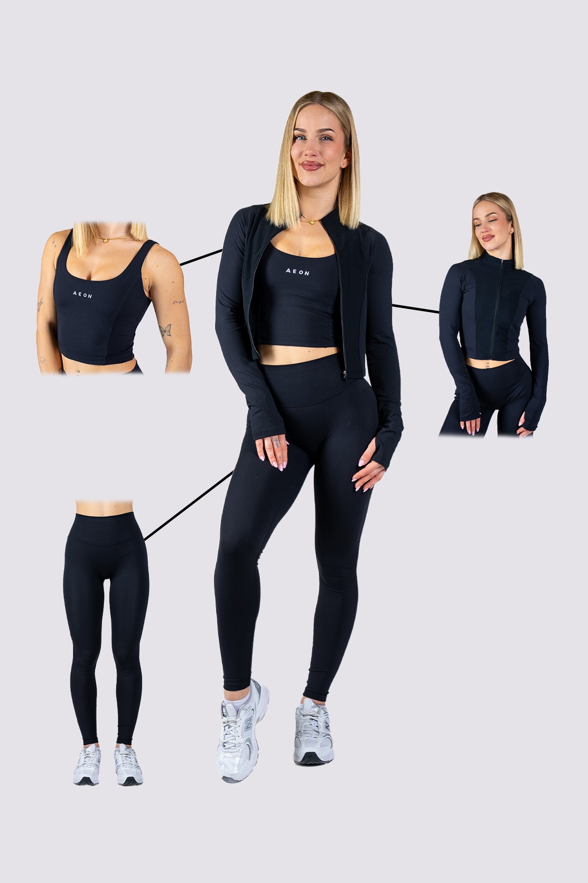 FLEXMOTION SADA - BLACK (3-KUSY)