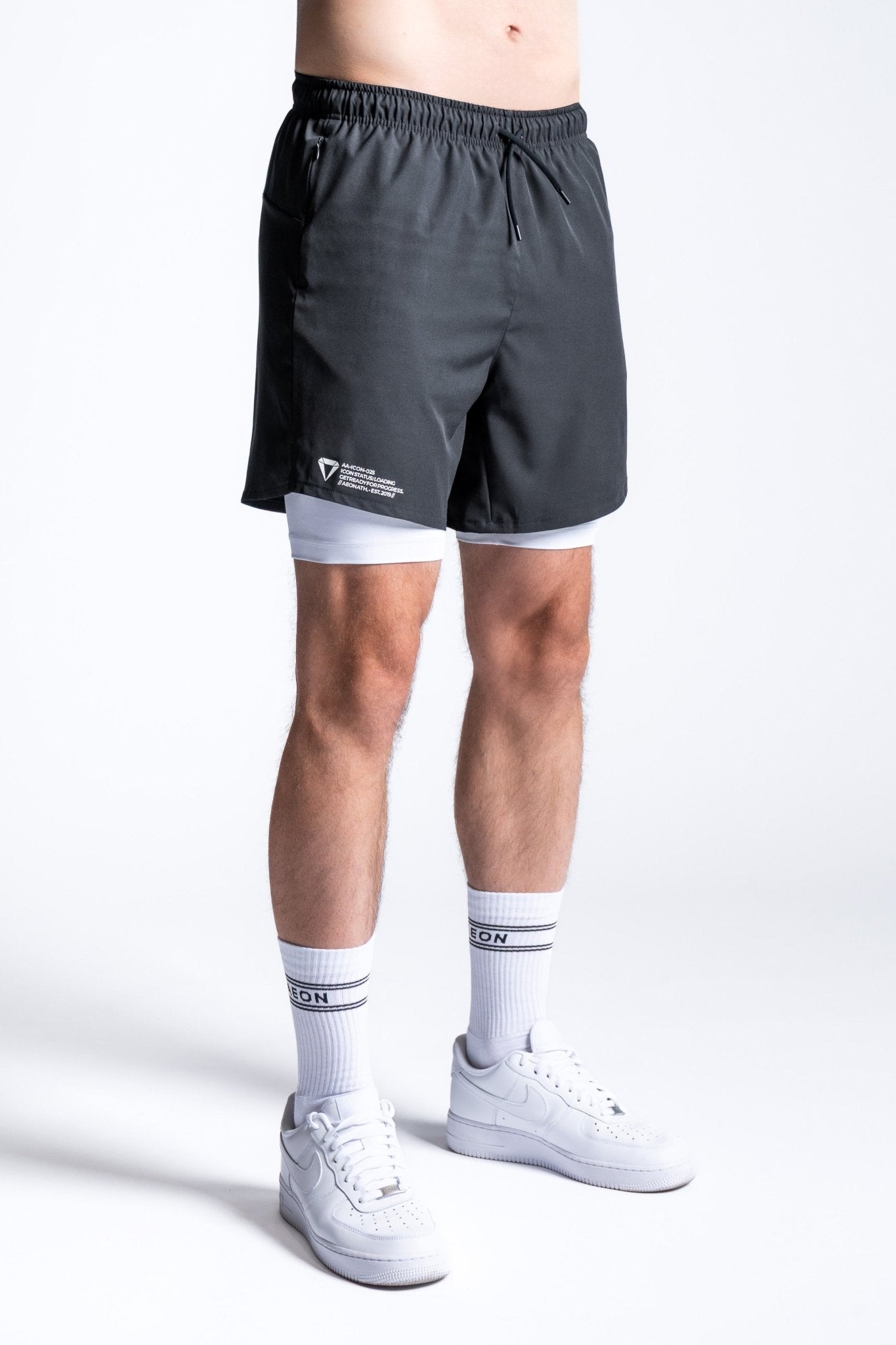 ICON BUNDLE - GRAPHITE/WHITE (2 - PIECE) - Aeon Athletics