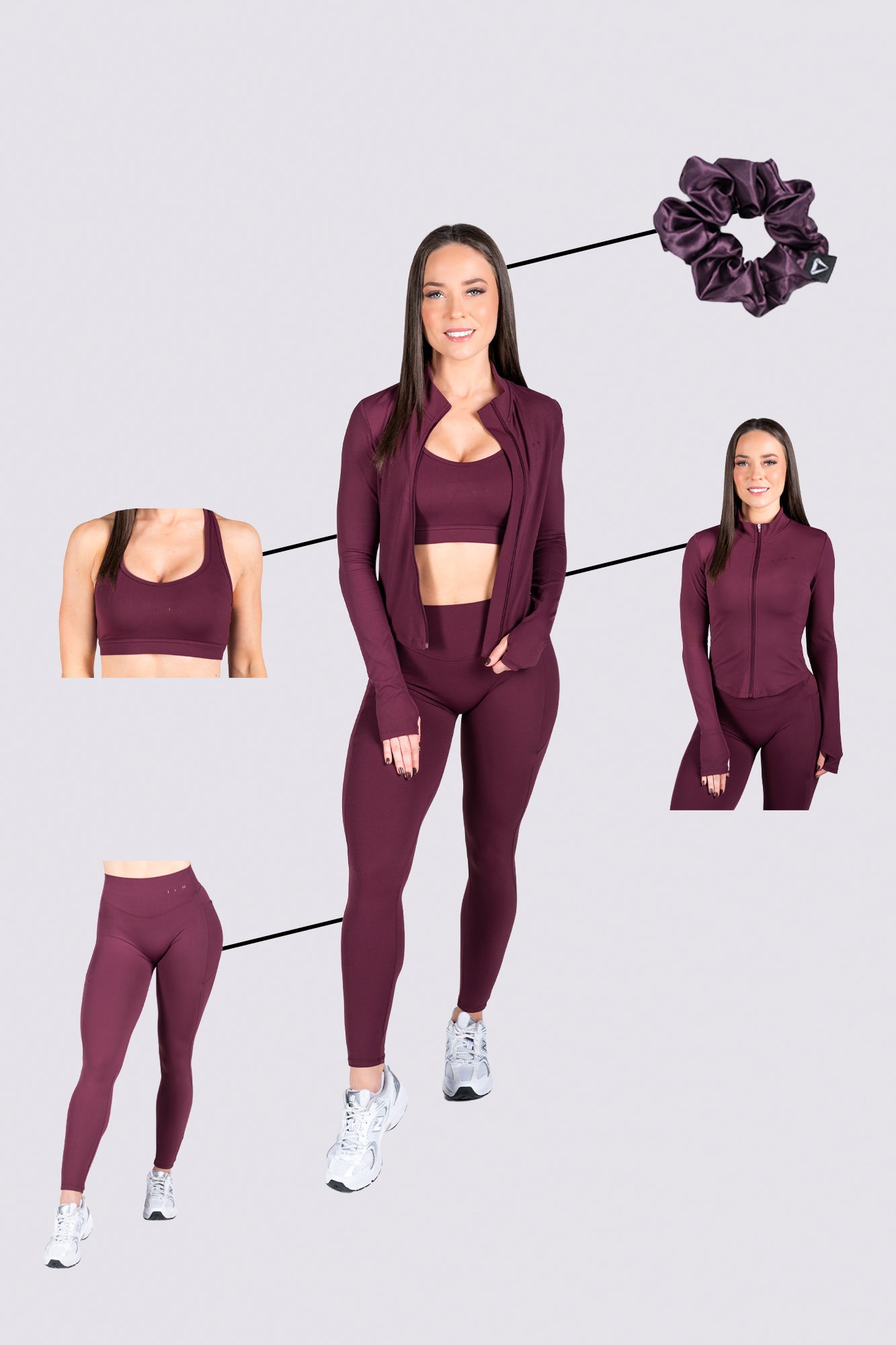 SECOND SKIN BUNDLE - BURGUNDY (4 - PIECE) - Aeon Athletics