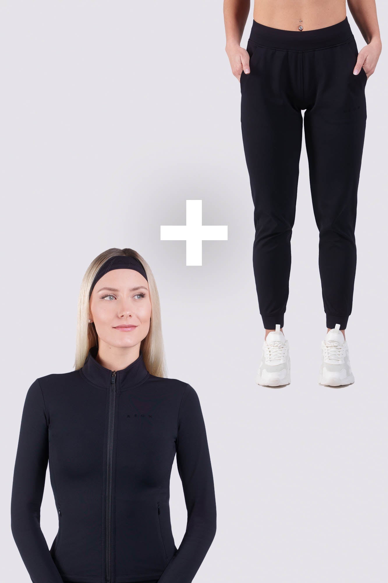 SECOND SKIN TRACKSUIT BUNDLE - BLACK (2 - PIECE) - Aeon Athletics