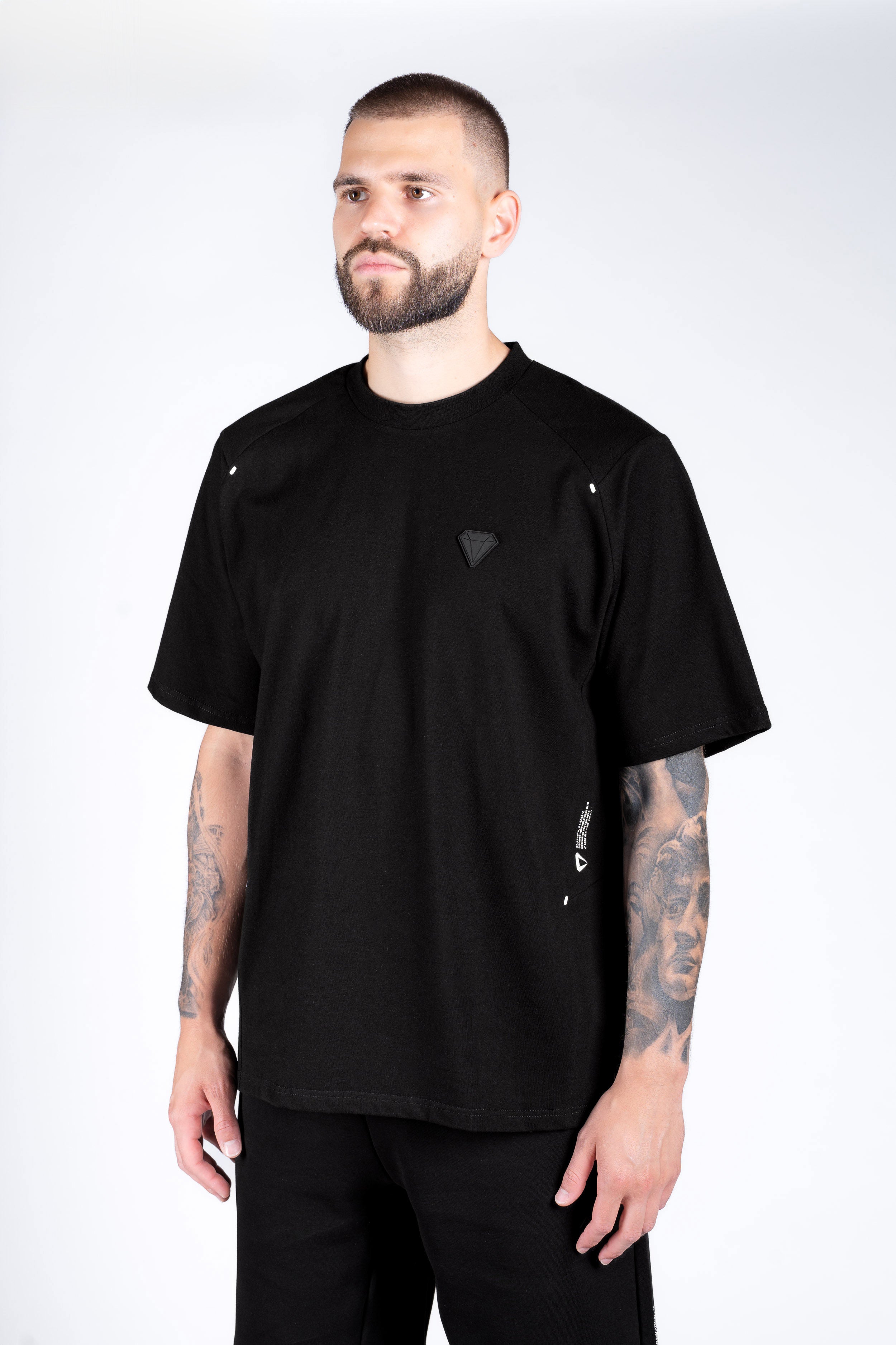 TECHPRO PÁNSKÝ KRÁTKÝ BALÍČEK - BLACK (2-KUSY)