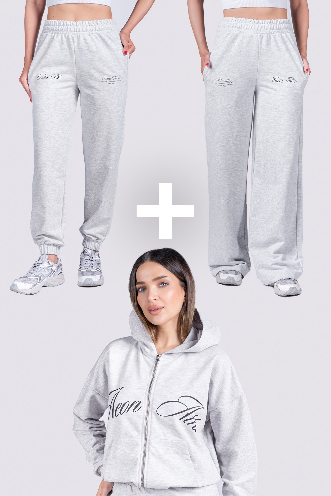 ELEVATE TEPLÁKOVÁ SOUPRAVA - HEATHER GREY (3-KUSY)