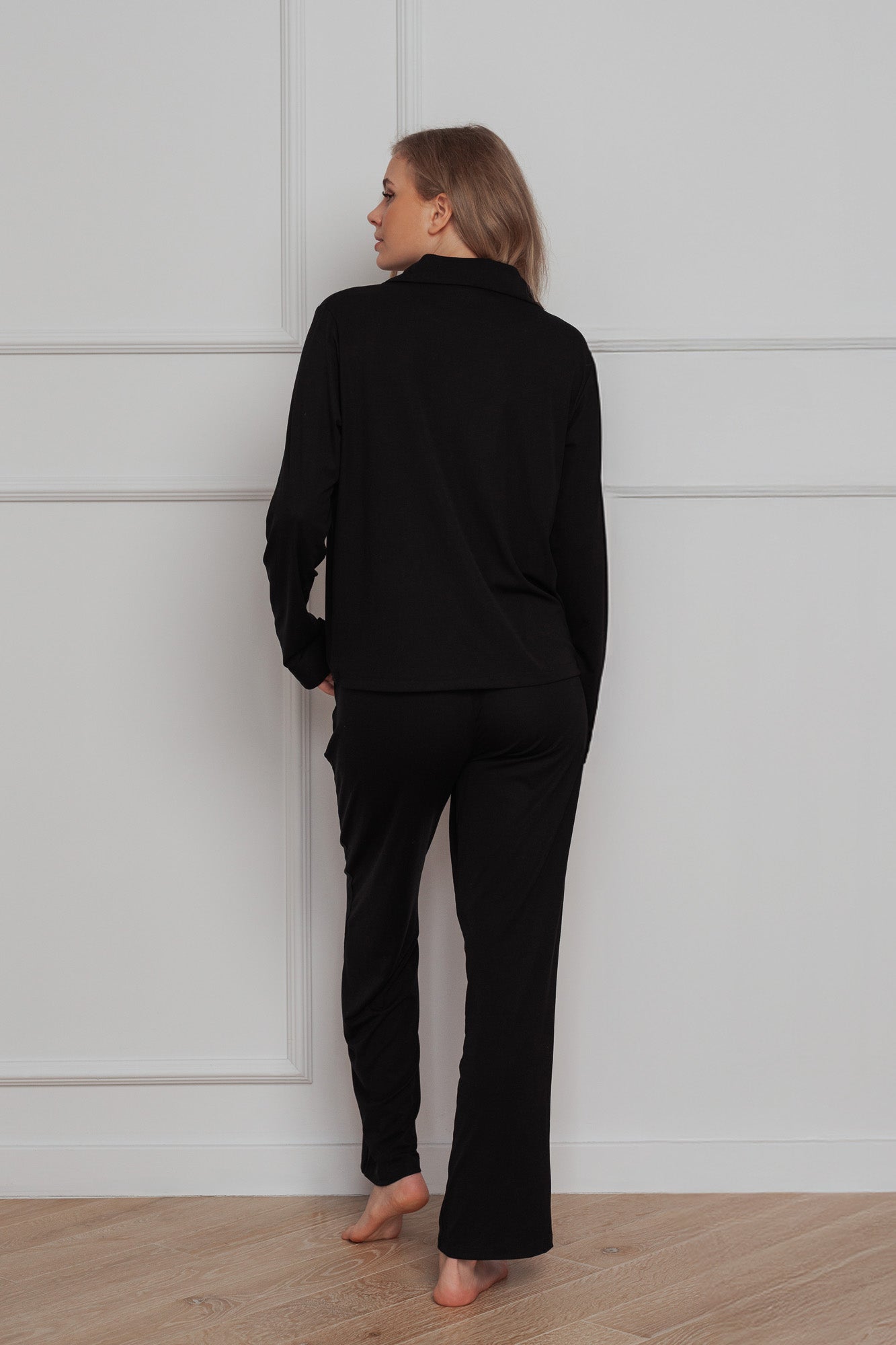 EASE PYŽAMO SOUPRAVA - BLACK (2-KUSY)