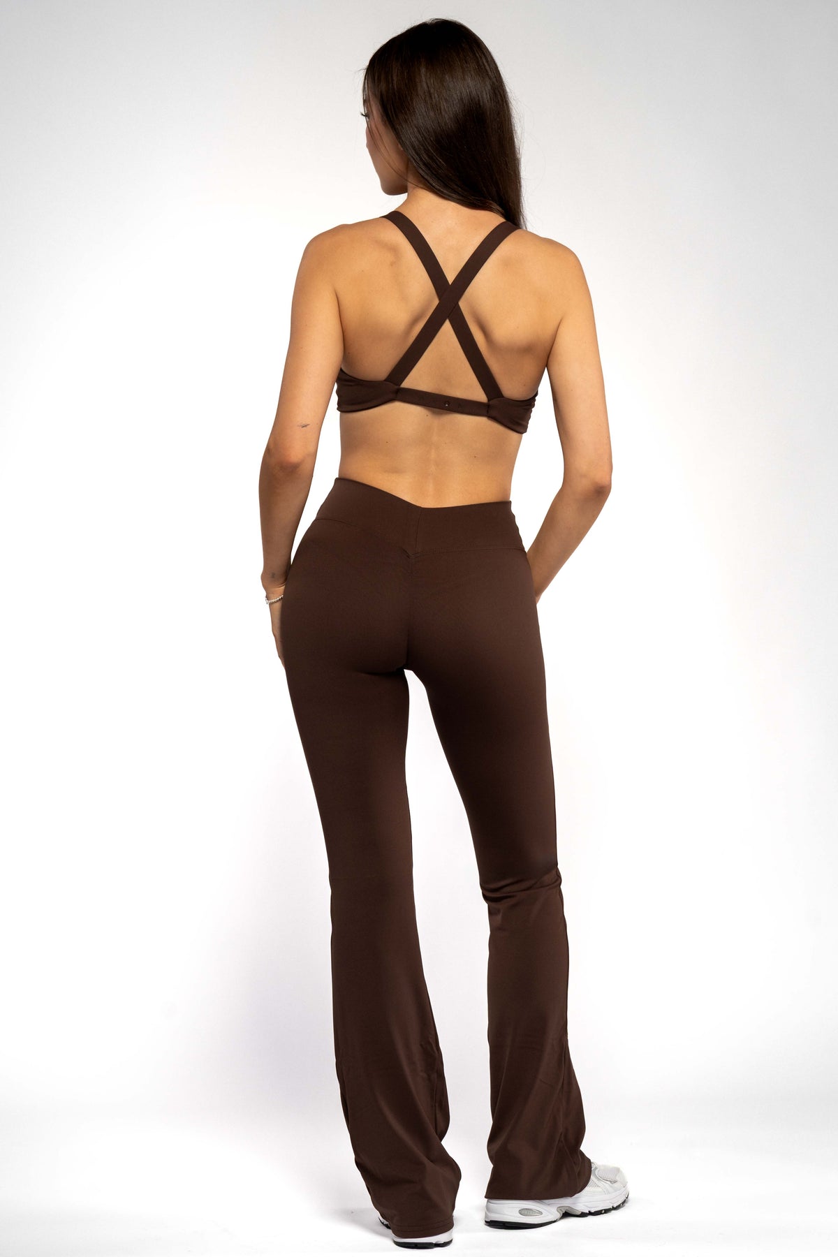 SECOND SKIN V-BACK SCRUNCH FLARED LEGÍNY