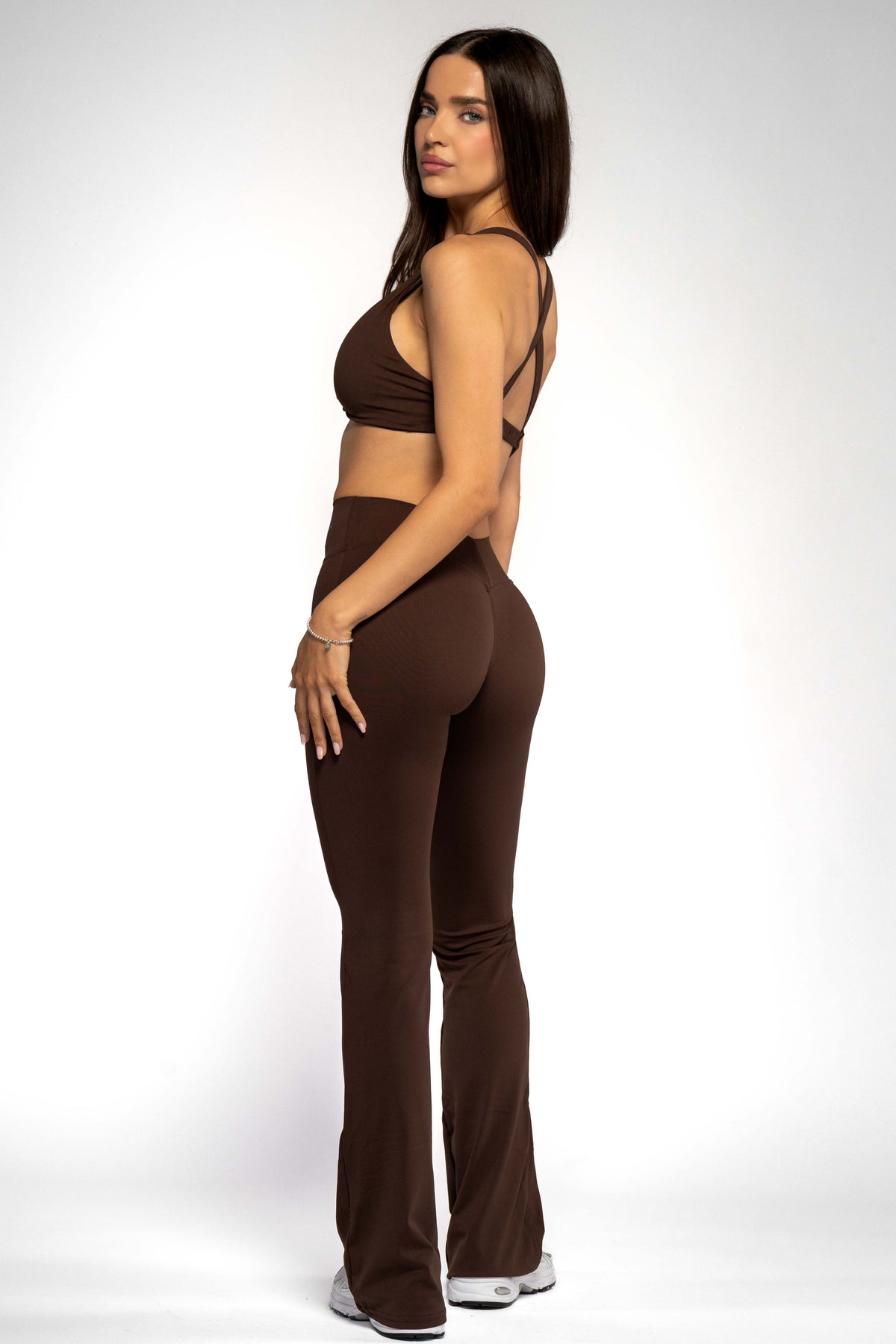 SECOND SKIN V-BACK SCRUNCH FLARED LEGÍNY