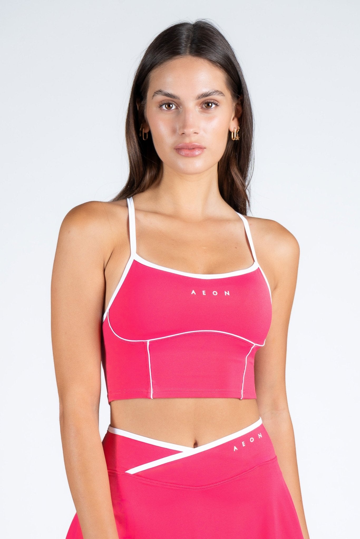 SECOND SKIN CONTRAST CROP TOP - Aeon Athletics
